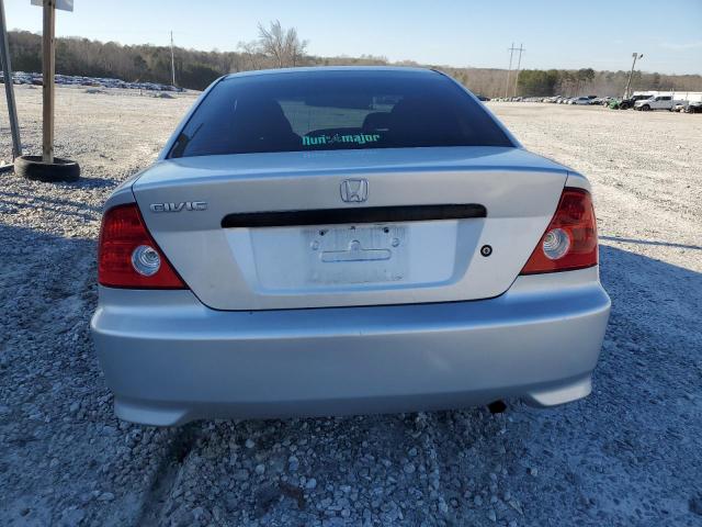 1HGEM22195L020959 - 2005 HONDA CIVIC DX VP SILVER photo 6