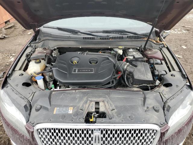 3LN6L5E95HR653338 - 2017 LINCOLN MKZ RESERVE BURGUNDY photo 11