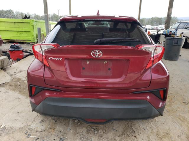 NMTKHMBX2JR002218 - 2018 TOYOTA C-HR XLE BURGUNDY photo 6