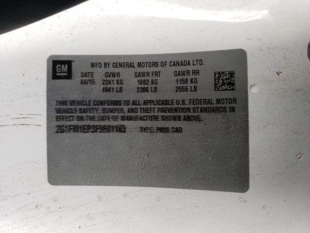 2G1FM1EP3F9801183 - 2015 CHEVROLET CAMARO ZL1 白色 照片 12