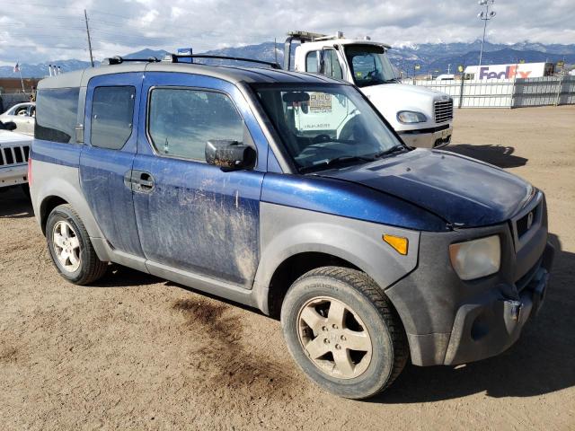 5J6YH28573L038992 - 2003 HONDA ELEMENT EX BLUE photo 4