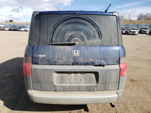 5J6YH28573L038992 - 2003 HONDA ELEMENT EX BLUE photo 6