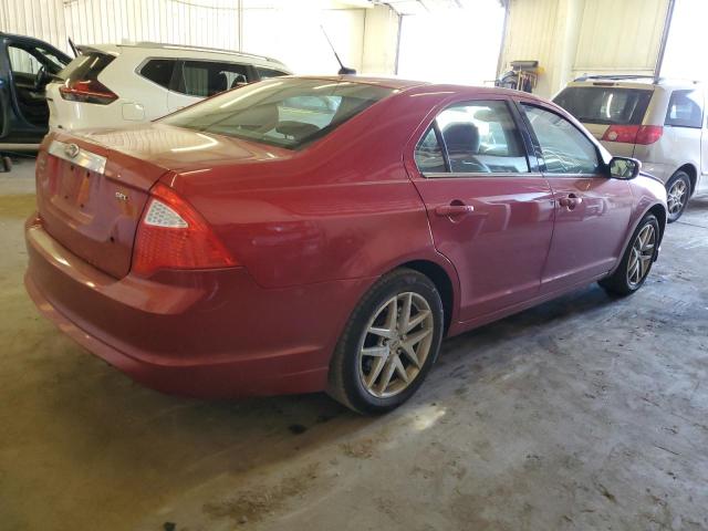 3FAHP0JA5BR246055 - 2011 FORD FUSION SEL RED photo 3