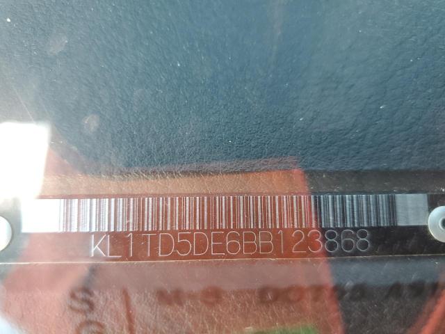 KL1TD5DE6BB123868 - 2011 CHEVROLET AVEO LS 红色 照片 12