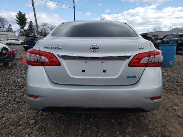 3N1AB7AP5EL616471 - 2014 NISSAN SENTRA S SILVER photo 6