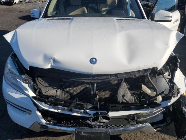 4JGDA5HBXFA577649 - 2015 MERCEDES-BENZ ML 350 4MATIC WHITE photo 12