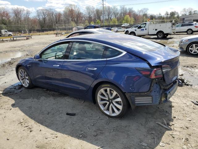 5YJ3E1EA0JF164468 - 2018 TESLA MODEL 3 BLUE photo 2