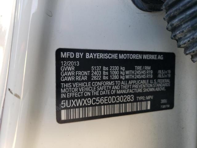 5UXWX9C56E0D30283 - 2014 BMW X3 XDRIVE28I WHITE photo 14