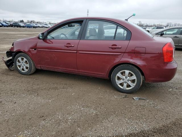 KMHCN45C48U264458 - 2008 HYUNDAI ACCENT GLS BURGUNDY photo 2