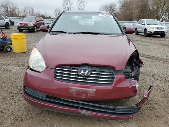 KMHCN45C48U264458 - 2008 HYUNDAI ACCENT GLS BURGUNDY photo 5