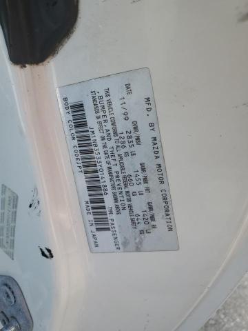 JM1NB3533Y0141886 - 2000 MAZDA MX-5 MIATA BASE WHITE photo 13