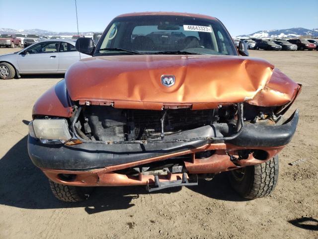 1B7GG2ANX1S156309 - 2001 DODGE DAKOTA QUAD ORANGE photo 5