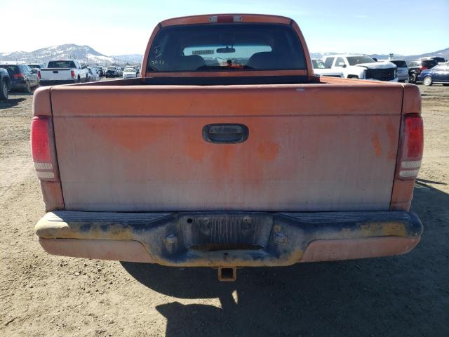 1B7GG2ANX1S156309 - 2001 DODGE DAKOTA QUAD ORANGE photo 6