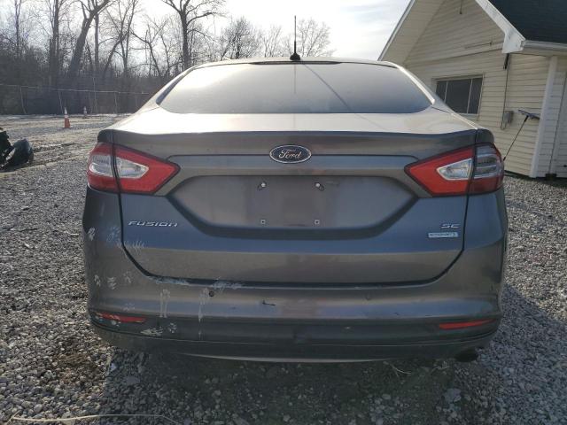 1FA6P0HD8E5366057 - 2014 FORD FUSION SE GRAY photo 6