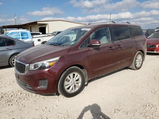 KNDMB5C10G6165678 - 2016 KIA SEDONA LX MAROON photo 1