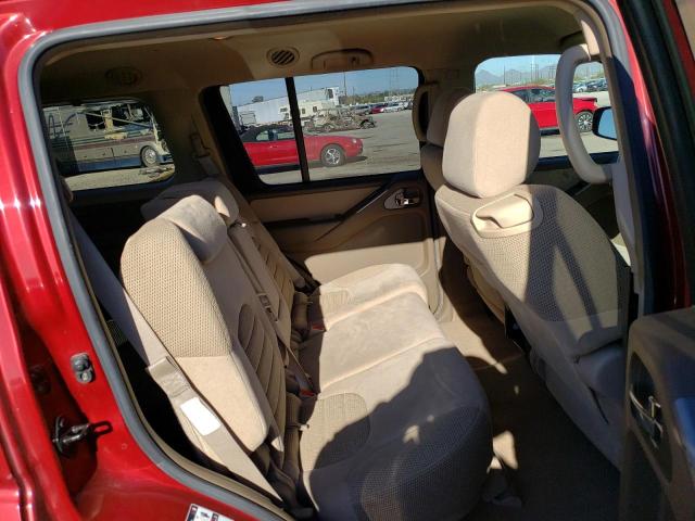 5N1AR18U06C630109 - 2006 NISSAN PATHFINDER LE 红色 照片 11