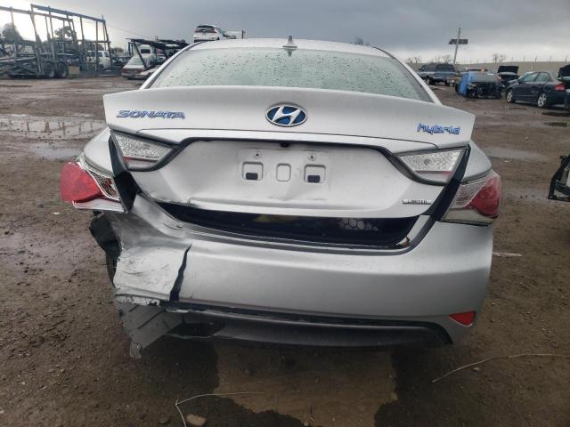 KMHEC4A4XDA100964 - 2013 HYUNDAI SONATA HYBRID SILVER photo 6