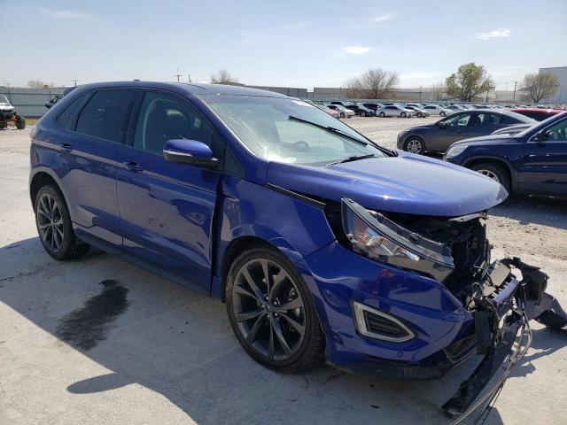 2FMTK3AP0FBB60922 - 2015 FORD EDGE SPORT BLUE photo 4