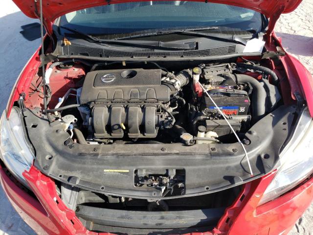 3N1AB7AP6FY244661 - 2015 NISSAN SENTRA S RED photo 11