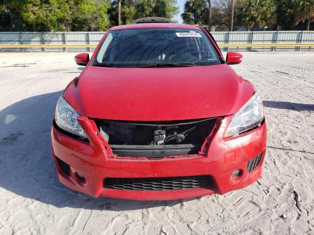 3N1AB7AP6FY244661 - 2015 NISSAN SENTRA S RED photo 5