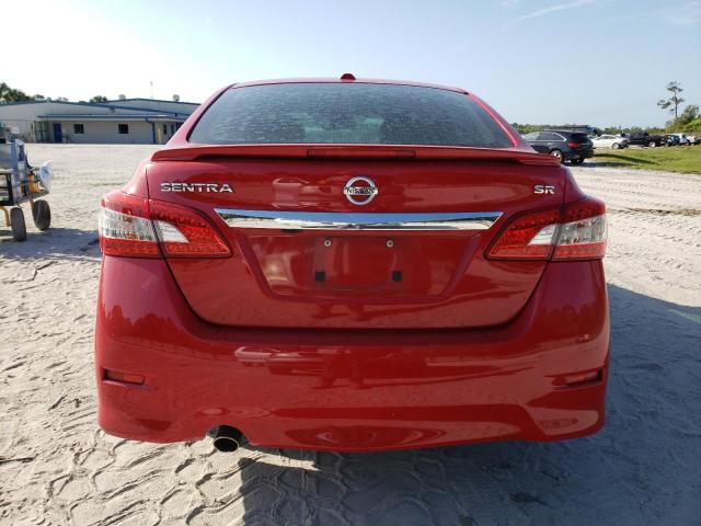 3N1AB7AP6FY244661 - 2015 NISSAN SENTRA S RED photo 6