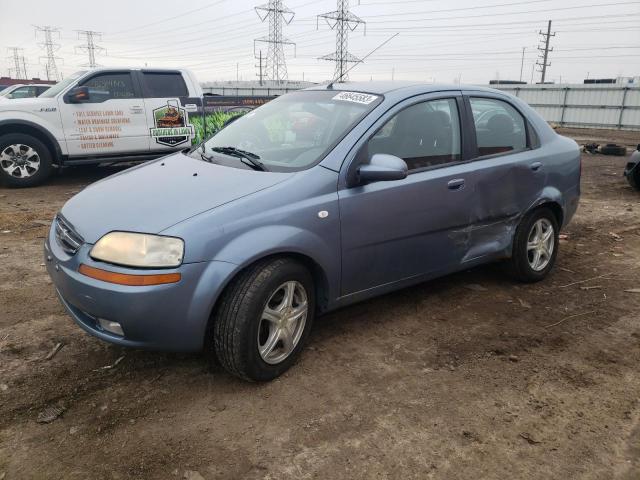 KL1TD56606B663082 - 2006 CHEVROLET AVEO BASE BLUE photo 1