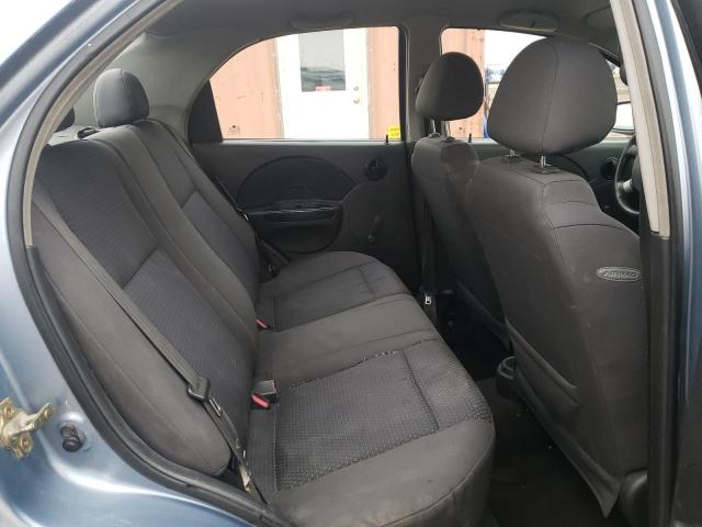KL1TD56606B663082 - 2006 CHEVROLET AVEO BASE BLUE photo 10