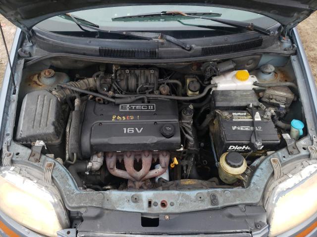 KL1TD56606B663082 - 2006 CHEVROLET AVEO BASE BLUE photo 11
