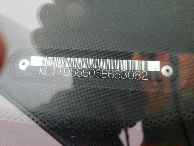 KL1TD56606B663082 - 2006 CHEVROLET AVEO BASE BLUE photo 12