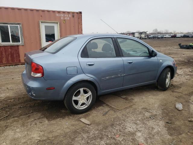 KL1TD56606B663082 - 2006 CHEVROLET AVEO BASE BLUE photo 3