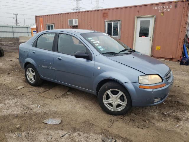 KL1TD56606B663082 - 2006 CHEVROLET AVEO BASE BLUE photo 4
