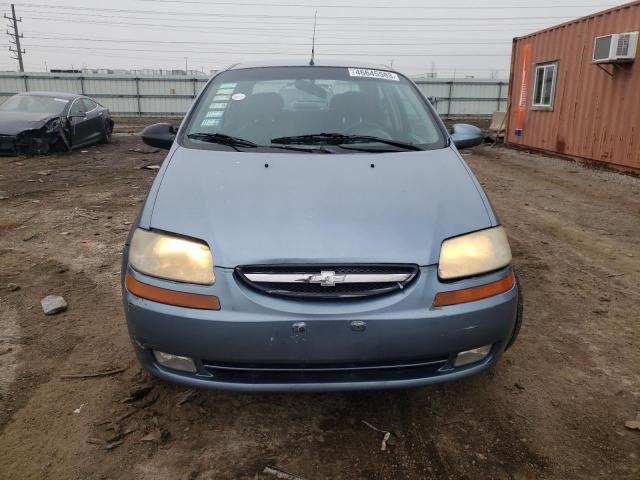 KL1TD56606B663082 - 2006 CHEVROLET AVEO BASE BLUE photo 5