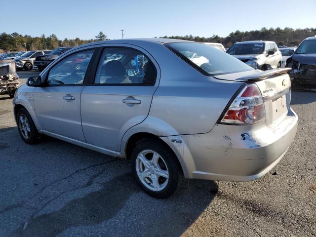 KL1TG56687B098167 - 2007 CHEVROLET AVEO LT SILVER photo 2