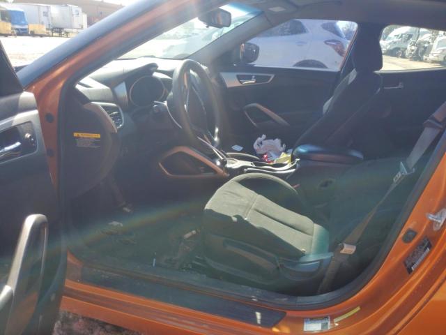 KMHTC6AD4DU148039 - 2013 HYUNDAI VELOSTER ORANGE photo 7