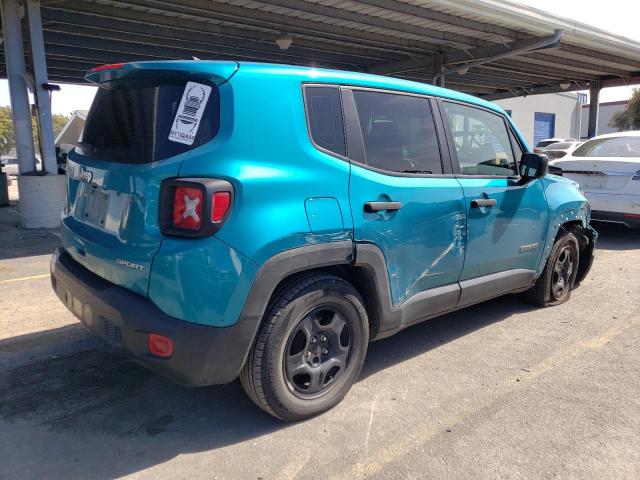 ZACNJAAB0KPK52818 - 2019 JEEP RENEGADE SPORT BLUE photo 3