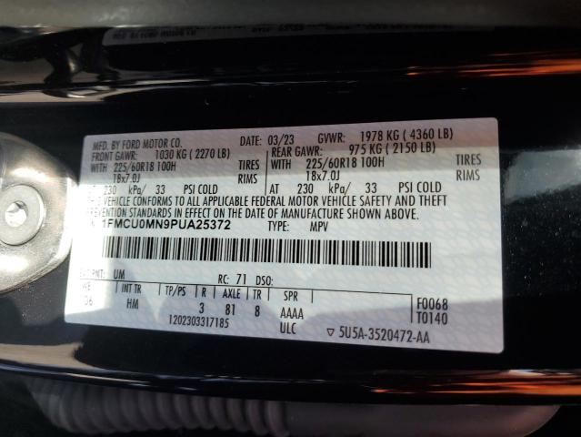 1FMCU0MN9PUA25372 - 2023 FORD ESCAPE ST LINE BLACK photo 13