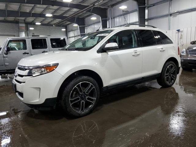 2FMDK4JC2DBB10043 - 2013 FORD EDGE SEL WHITE photo 1