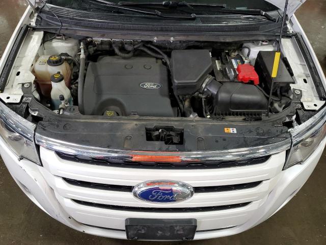 2FMDK4JC2DBB10043 - 2013 FORD EDGE SEL WHITE photo 11