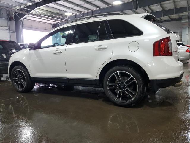 2FMDK4JC2DBB10043 - 2013 FORD EDGE SEL WHITE photo 2