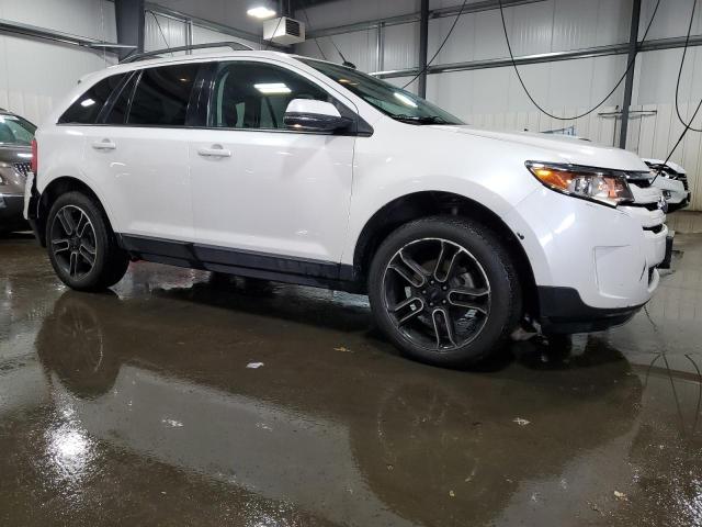 2FMDK4JC2DBB10043 - 2013 FORD EDGE SEL WHITE photo 4