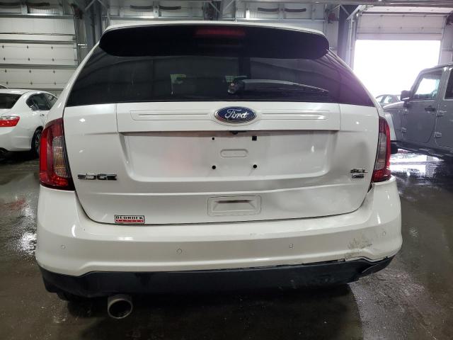 2FMDK4JC2DBB10043 - 2013 FORD EDGE SEL WHITE photo 6