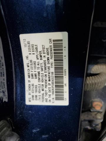 1HGCR2F56EA052186 - 2014 HONDA ACCORD SPORT BLUE photo 12