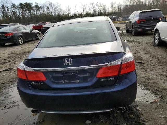 1HGCR2F56EA052186 - 2014 HONDA ACCORD SPORT BLUE photo 6