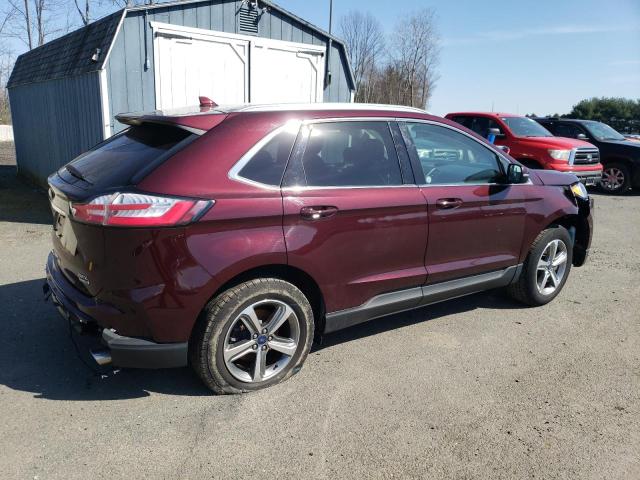 2FMPK4J96LBA83722 - 2020 FORD EDGE SEL MAROON photo 3