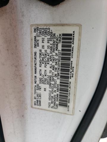 5TBRT341XYS012127 - 2000 TOYOTA TUNDRA ACCESS CAB 白色 照片 12