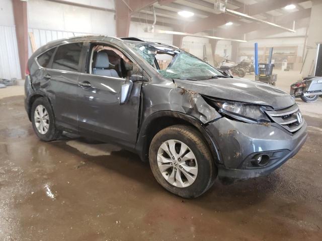 5J6RM4H78EL041898 - 2014 HONDA CR-V EXL GRAY photo 4