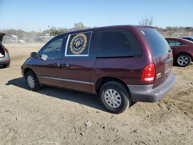 2P4FP2537WR570298 - 1998 PLYMOUTH VOYAGER MAROON photo 2