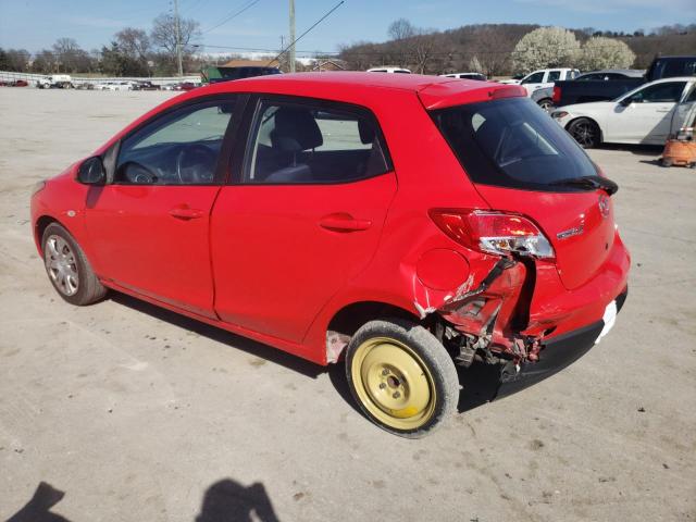 JM1DE1HY1B0128270 - 2011 MAZDA MAZDA2 RED photo 2