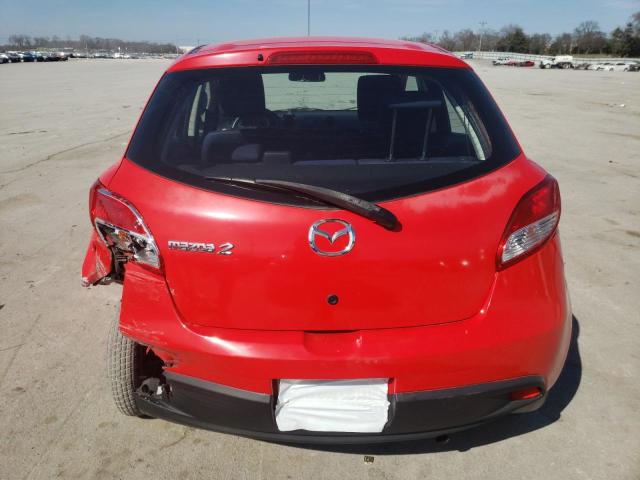 JM1DE1HY1B0128270 - 2011 MAZDA MAZDA2 RED photo 6