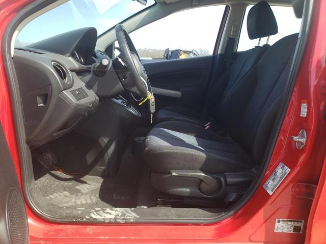 JM1DE1HY1B0128270 - 2011 MAZDA MAZDA2 RED photo 7